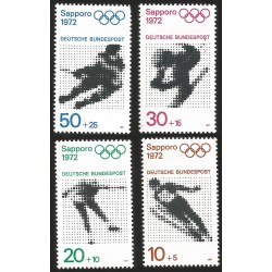 V) 1972 GERMANY, SAPPORO 72, WINTER OLYMPIC GAMES, MNH