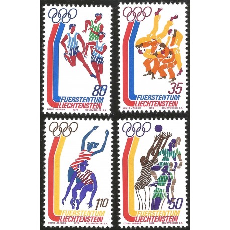 V) 1976 LIECHTENSTEIN, 21ST OLYMPIC GAME, MONTREAL CANADA, MNH