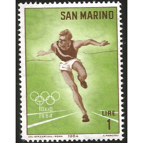V) 1964 SAN MARINO, 18TH OLYMPIC GAMES, TOKYO, MNH