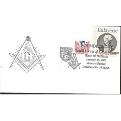 J) 2001 UNITED STATES, FOUNDERS DAY GRAND LODGE OF F&A MASONS STATE OF INDIANA, MASONIC