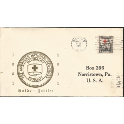 J) 1931 UNITED STATES, THE AMERICAN NATIONAL RED CROSS, NEUTRALITY HUMANITY, FDC