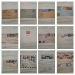 O) GUATEMALA, AIRMAIL COLLECTION - COVERS INTERIOR AND EXTERIOR FLIGHTS - THREE LINE CACHET - MILITARY AIRPLANES 
