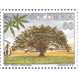 RJ) 1990 COLOMBIA, CEIBA (CEIBA PENTANDRA) TREE, MN