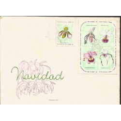 V) 1967 CARIBBEAN, CHRISTMAS, FLOWERING PLANTS, ORCHIDS, WITH SLOGAN CANCELLATION IN BLACK, FDC