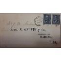 V) 1890 USA, FROM NEW YORK TO HAVANA, SC 216 PAIR