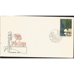 V) 1972 CARIBBEAN, LABOR DAY, WITH SLOGAN CANCELATION IN BLACK, FDC