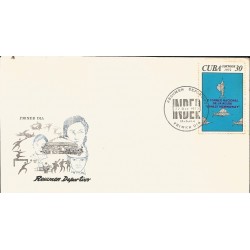 V) 1972 CARIBBEAN, SPORTS SUMMARY, SPORT EVENTS, ERNEST HEMING- WAY NATL. FISHING CONTEST, CANCELLATION IN BLACK, FDC