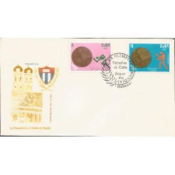 V) 1972 CARIBBEAN, XX SUMMER OLYMPICS, MUNICH, BRONZE, WOMEN’S RELAY, GOLD, 87KG BOXING, WITH SLOGAN CANCELATION IN BLACK, FDC