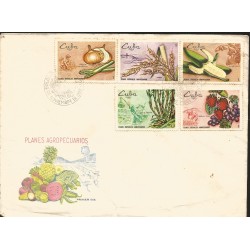 V) 1969 CARIBBEAN,SPECIAL AGRICULTURAL PLANS, AGRICULTURE, STRAWBERRIES, GRAPES, BANANA, MULTIPLE STAMPS, FDC 