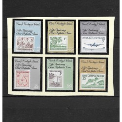 O) 1963 COCOS ISLANDS - KEELING, MAP, COCO PALMS, SAILBOAT, FAIRY TERN -SET HINGED. SC 1-6, MNH