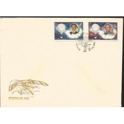 V) 1970 CARIBBEAN, AVIATION PIONEERS, JOSE D. BLINO, ADOLFO TEODORE, WITH SLOGAN CANCELATION IN BLACK, FDC