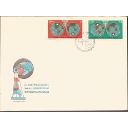 V) 1971 CARIBBEAN, CUBAN INTERNATIONAL BROADCAST SERVICE, 10TH ANNIVERSARY, WITH SLOGAN CANCELATION IN BLACK, FDC