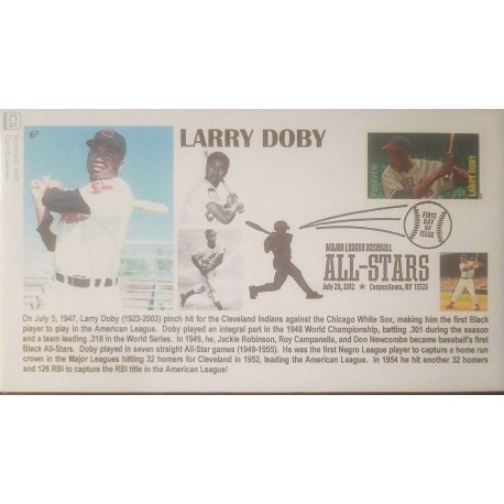 2012 First-Class Forever Stamp - Major League Baseball All-Stars: Larry Doby  for sale at Mystic Stamp Company