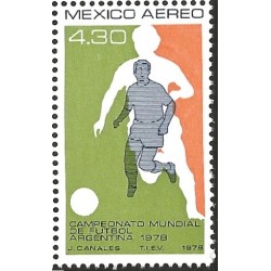 J) 1978 MEXICO, 11TH WORLD CUP SOCCER CHAMPIONSHIP ARGENTINA, JUNE 1-25, SOCCER PLAYER, SCOTT C567, MN 