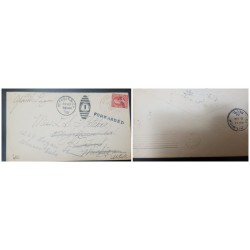 O)  1901 PHILIPPINES, US OCCUPATION 2c - OVERPRINT ADHESIVE. FORWARDED ON ARRIVAL, ENVELOPE SENT TO THE USA BEARING, DETROIT, XF