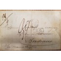 O) 1861 ARGENTINA - BUENOS AYRES, FRENCH MARITIME MAIL, G. B. - CALAIS, RATE MANUSCRIPT , PREPHILATELY, TO BORDEAUX