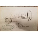 O) 1868 ARGENTINA - BUENOS AYRES, FRENCH MARITIME MAIL, G. B. - CALAIS, RATE MANUSCRIPT , PREPHILATELY - A. MODET, XF