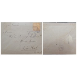 O) 1902 PANAMA - COLOMBIA, MAP OF PANAMA, ISSUE OF COLOMBIA IN THE DEPARTMENT OF PANAMA, MUTE VIOLET AND CIRCLE CANCELLATION