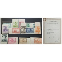 O) 1929 SPAIN, IMPERFORATE, SEVILLE AND BARCELONA EXHITION, UNIVERSAL POSTAL CONGRESS LONDON - SANTA MARIA AND VIEW