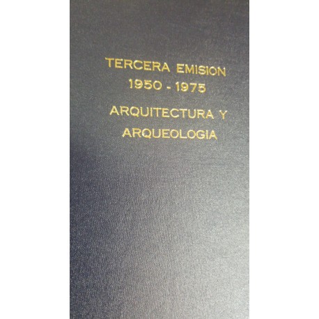 O)  BOOK THIRD ISSUE 1950 1975 ARCHITECTURE AND ARCHEOLOGY - TERCERA EMISION 1950 1975 ARQUITECTURA Y ARQUEOLOGIA, XF