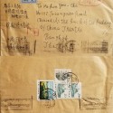 J) 1928 CHINA, LANDSCAPE, MULTIPLE STAMPS, AIRMAIL, CIRCULATED COVER, FROM CHINA TO THAILAND