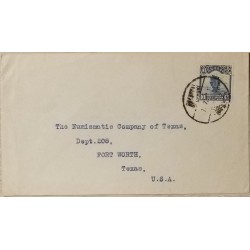 J) 1912 CHINA, BOAT, MULTIPLE STAMPS, AIRMAIL, CIRCULATED COVER, FROM CHINA TO USA