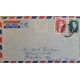 J) 1958 PERSIA, MOHAMMAD REZA SHAH PAHLAVI, MULTIPLE STAMPS, AIRMAIL, CIRCULATED COVER, FROM PERSIA TO DENMARK