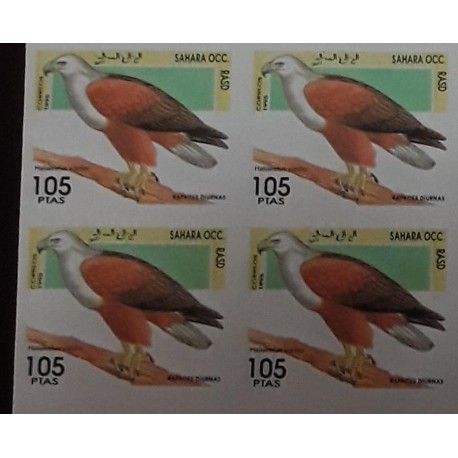O) 1945 SAHARA  OCC - AFRICA,  IMPERFORATE,  BIRD  - EAGLE - PREDATORY BIRD, MNH