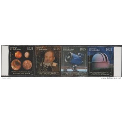 O) 2009 EL SALVADOR, ASTRONOMY, GALILEO GALILEI. TELESCOPY -OBSERVATORY -SATELLITES-MNH
