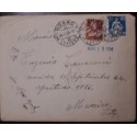 O) 1925 GERMANY, OLD POSTAL CARD VIEW OF THE NEW JUNGFERNSTIEG, GERMAN EAGLE 5pf, GERMAN EAGLE 10pf, TO URUGUAY, XF