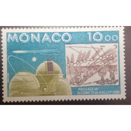 O) 1986 MONACO, ASTRONOMY, HALLEY´S COMET, EDMUND HALLEY, OBSERVATORY, MNH