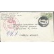 J) 1953 MEXICO, CHIAPAS ARCHEOLOGY, CIRCULAR CANCELLATION RED, AIRMAIL, CIRCULATED COVER, FROM MEXICO TO USA