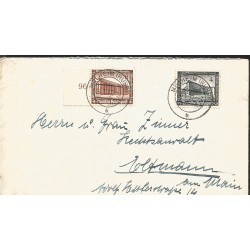 J) 1937 SWITZERLAND, CHURCH, MULTIPLE STAMPS, AIRMAIL, CIRCULATED COVER, FROM SWITZERLAND TO MIAMI