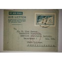 J) 1945 TRINIDAD AND TOBAGO, GOVERNMENT HOUSE, MULTIPLE STAMPS, AIRMAIL, CIRCULATED COVER, FROM TRINIDAD AND TOBAGO TO USA