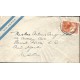 J) 1950 ARGENTINA, OIL WELL IN THE SEA, AIRMAIL, CIRCULATED COVER, FROM ARGENTINA TO USA
