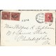 J) 1903 UNITED STATES, FRONT OF LETTER, WASHINGTON, POSTAGE DUE, MULTIPLE STAMPS, AIRMAIL, CIRCULATED COVER