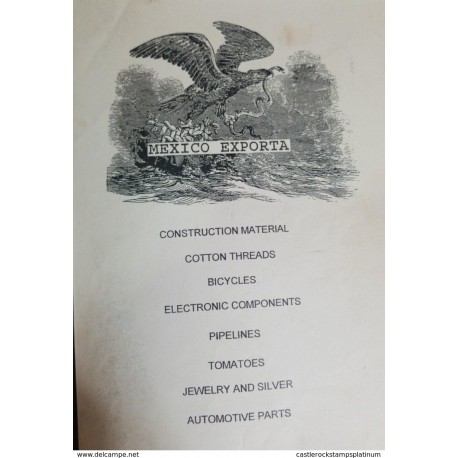 O) MEXICO, CATALOGUE, MEXICO EXPORTA, CONSTRUCTION MATERIAL, COTTON THREADS, BICYCLES, ELECTRONIC COMPONENTS, PIPELINES,