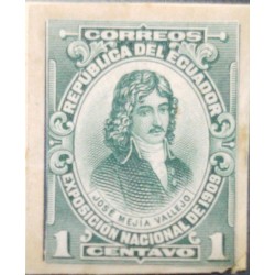 O) 1909 ECUADOR, PROOF, JOSE MEJIA VALLEJO, SC 181 1c, NATIONAL EXPOSITION, XF