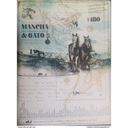 O) 2019 ARGENTINA, CROSSING OF AIME SCHIFFELY AND HIS CREOLE HORSES MANCHA AND CAT 1925 - 1928, MAP, MNH