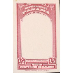 O) 1942 PANAMA, DIE PROOF, NATIONAL EMBLEM SC 342 1/2c, AMERICAN BANK NOTE, XF
