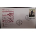 J) 1957 CHILE, AIRPLANE OVER CITY, MULTIPLE STAMPS, AIRMAIL, CIRCULATED COVER, FROM CHILE TO NEW YORK