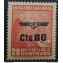 J) 1957 CHILE, AIRPLANE, CHEVROLET, MULTIPLE STAMPS, AIRMAIL, CIRCULATED COVER, FROM CHILE TO NEW YORK