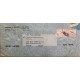 J) 1956 CHILE, AIRPLANE, PAIR, MULTIPLE STAMPS, AIRMAIL, CIRCULATED COVER, FROM SANTIAGO TO NEW YORK