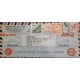 J) 1958 CHILE, AIRPLANE, PRODUCTS OF GENERAL MOTORS, MULTIPLE STAMPS, AIRMAIL, CIRCULATED COVER, FROM CHILE TO NEW YORK