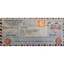 J) 1956 CHILE, AIRPLANE, GENERAL MOTORS CORPORATION, FIRESTONE, REGISTERED AND CERTIFICATED