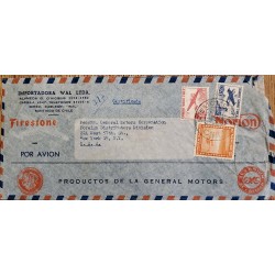 J) 1956 CHILE, AIRPLANE, GENERAL MOTORS CORPORATION, FIRESTONE, REGISTERED AND CERTIFICATED