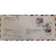 J) 1957 CHILE, AIRPLANE, REGISTERED, MULTIPLE STAMPS, AIRMAIL, CIRCULATED COVER, FROM SANTIAGO TO NEW YORK