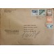 J) 1956 CHILE, AIRPLANE, REGISTERED AND CERTIFICATED, MULTIPLE STAMPS, AIRMAIL, CIRCULATED COVER, FROM SANTIAGO TO NEW YORK