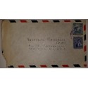 J) 1909 CHILE, COLUMBUS, REDIRECTED, MULTIPLE STAMPS, AIRMAIL, CIRCULATED COVER, FROM CHILE TO NEW YORK, VIA ENGLAND