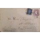 J) 1898 CHILE, COLON, NUMERAN, 5 CENTS BLUE, 5 CENTS PURPLE, POSTAL STATIONARY, FROM CHILE TO AMBULANCIA